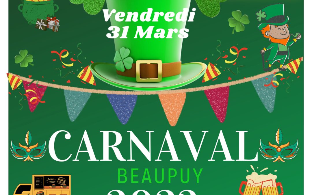 Carnaval – vendredi 31 mars 17h00