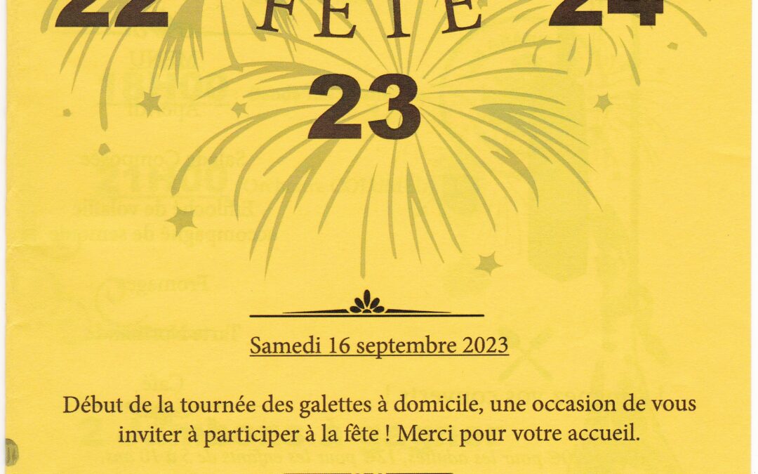 22, 23 et 24 septembre 2023 – Beaupuy en fête