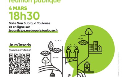 Lundi 04 mars 2024 – 18h30 – Salle San Subra – Toulouse – Concertation sur les règles d’urbanisme
