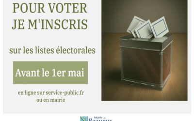 Inscriptions listes électorales – avant 1er mai 2024