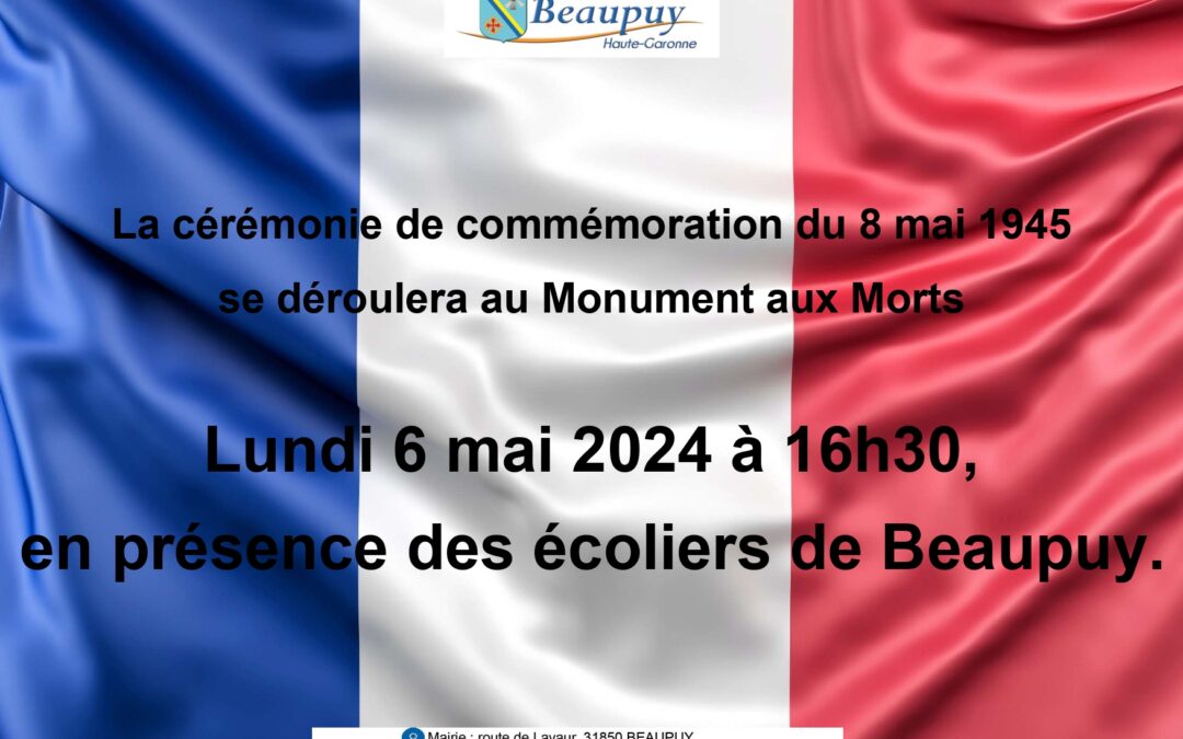 Lundi 6 mai 2024 -16h30 – Monument aux Morts