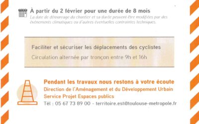 A partir du 2 février 2026 – Route de Lavaur