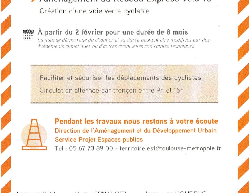 A partir du 2 février 2026 – Route de Lavaur