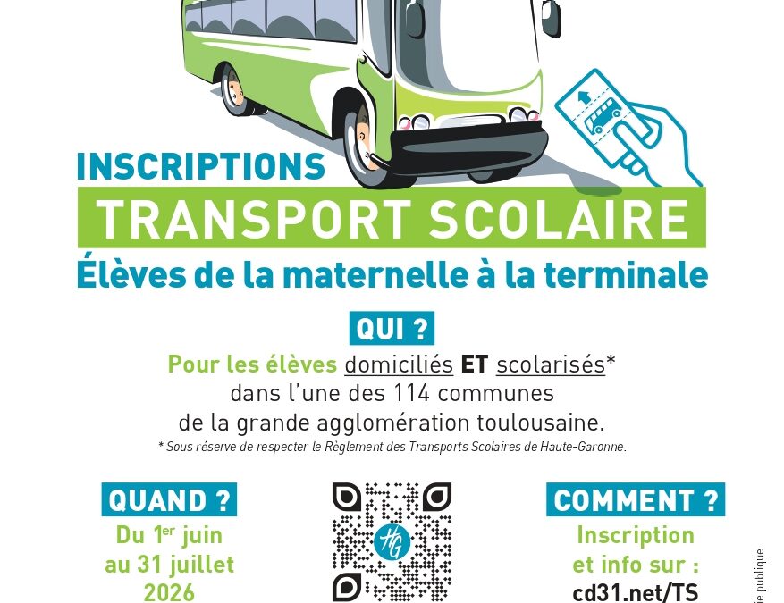 Inscription transport scolaire