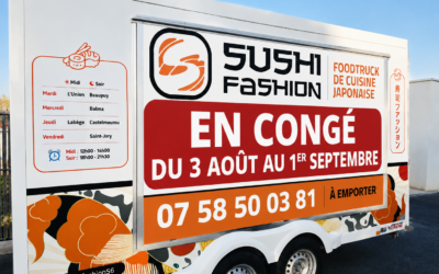 Sushi Fashion – Absent du 1er août au 1er septembre